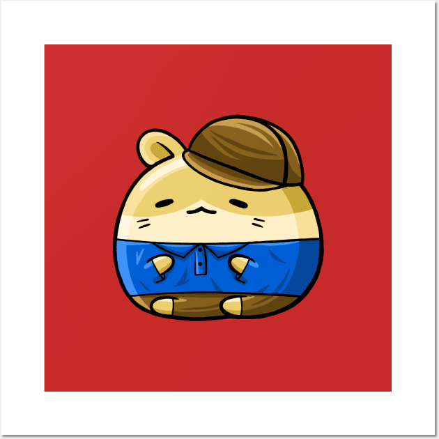 Cute Hamster Summer Wall Art by MEDZ